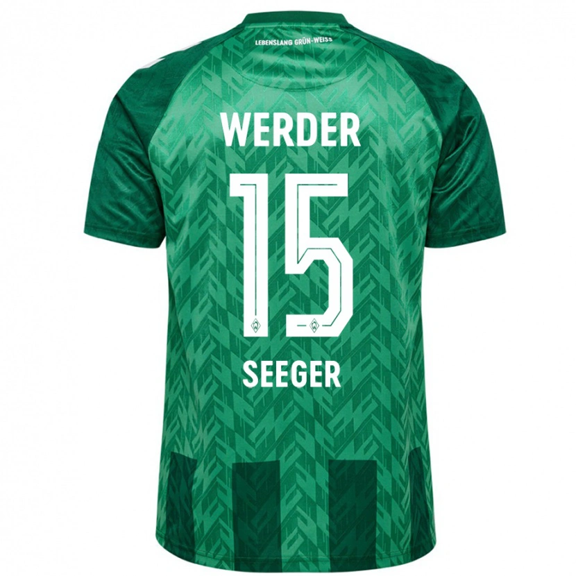 Danxen Kvinder Ben Ekobena-Seeger #15 Grøn Hjemmebane Spillertrøjer 2024/25 Trøje T-Shirt