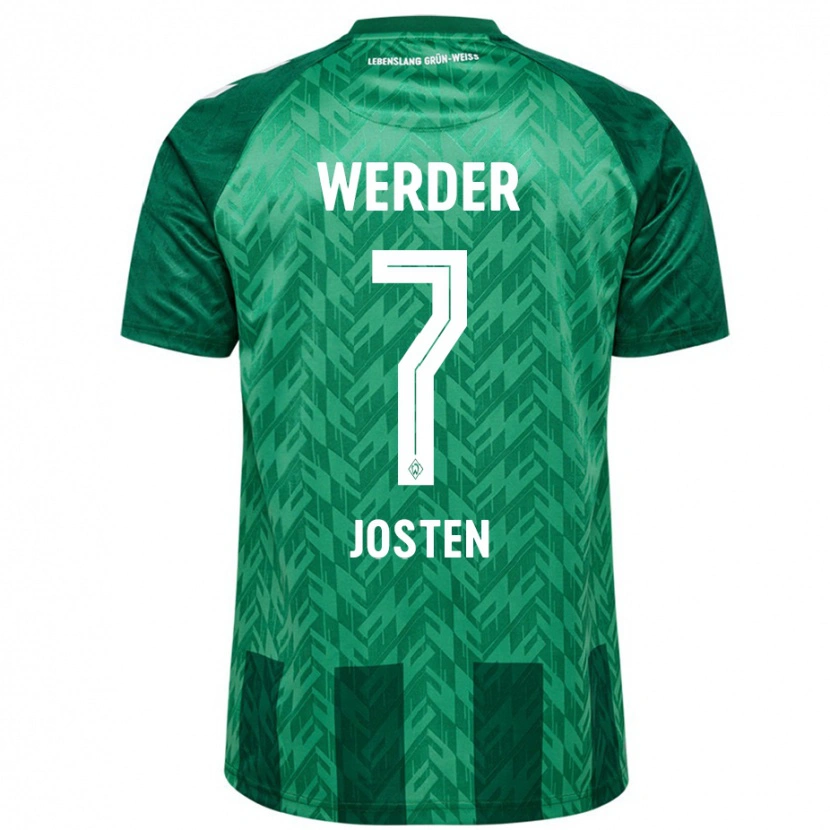Danxen Kvinder Lisa Josten #7 Grøn Hjemmebane Spillertrøjer 2024/25 Trøje T-Shirt