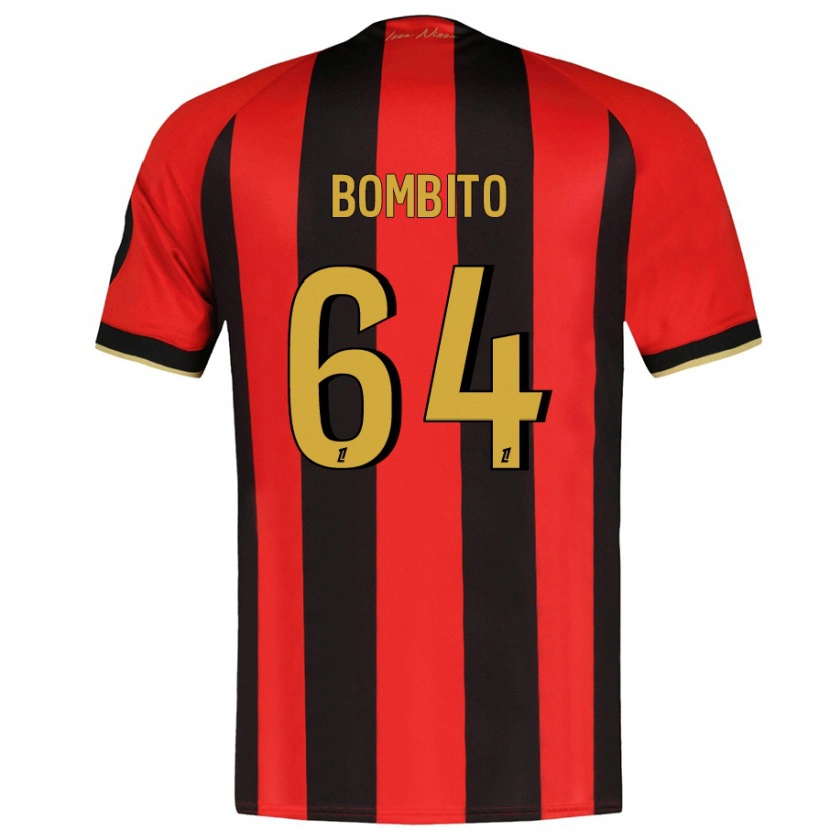 Danxen Kvinder Moïse Bombito #64 Rød Sort Hjemmebane Spillertrøjer 2024/25 Trøje T-Shirt