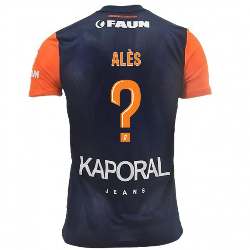 Danxen Kvinder Milan Alès #0 Marineblå Orange Hjemmebane Spillertrøjer 2024/25 Trøje T-Shirt