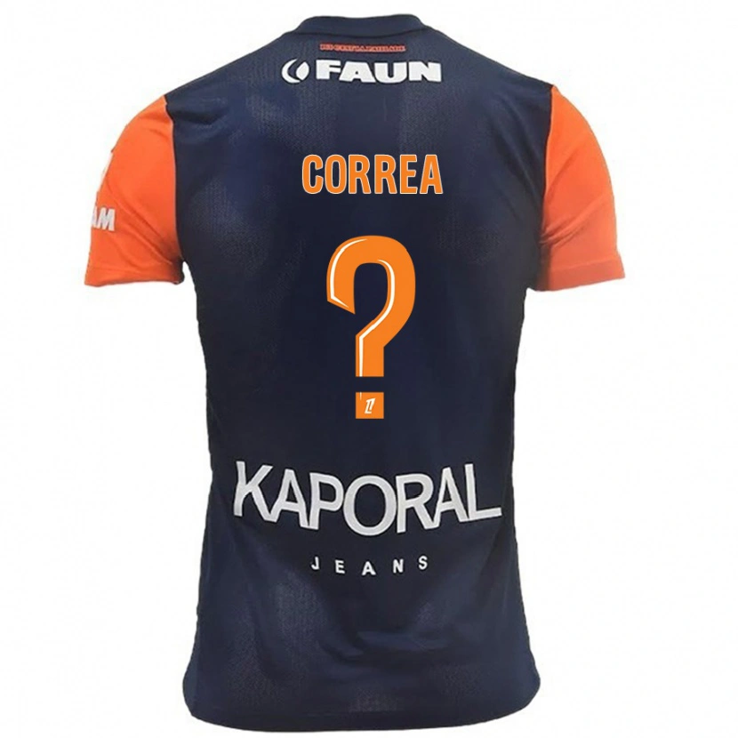 Danxen Kvinder Dapyna Correa #0 Marineblå Orange Hjemmebane Spillertrøjer 2024/25 Trøje T-Shirt
