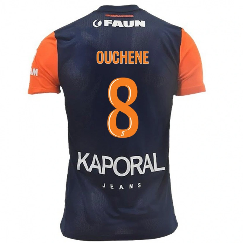 Danxen Kvinder Sonia Ouchène #8 Marineblå Orange Hjemmebane Spillertrøjer 2024/25 Trøje T-Shirt