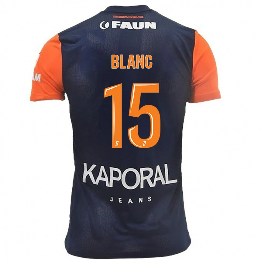 Danxen Kvinder Cyrielle Blanc #15 Marineblå Orange Hjemmebane Spillertrøjer 2024/25 Trøje T-Shirt