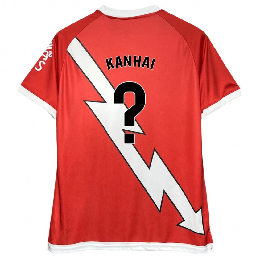 Danxen Kvinder Niroel Kanhai #0 Hvid Rød Hjemmebane Spillertrøjer 2024/25 Trøje T-Shirt