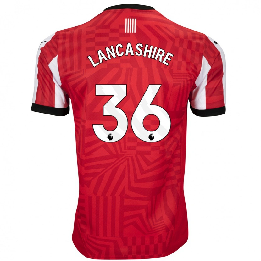 Danxen Kvinder Olly Lancashire #36 Rød Hvid Hjemmebane Spillertrøjer 2024/25 Trøje T-Shirt