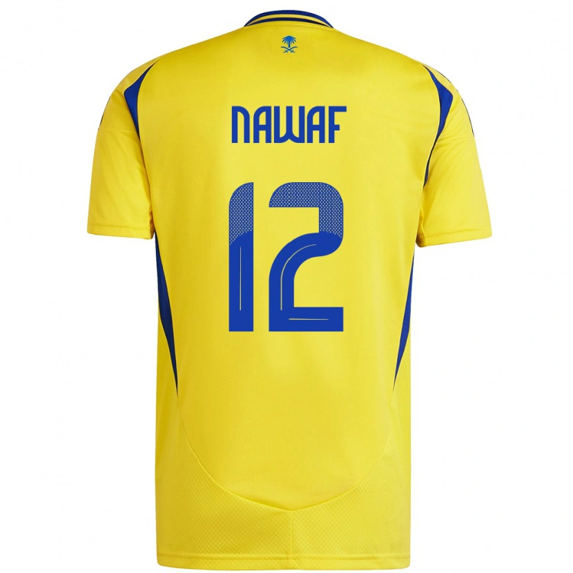 Danxen Kvinder Nawaf Al-Boushal #12 Gul Blå Hjemmebane Spillertrøjer 2024/25 Trøje T-Shirt