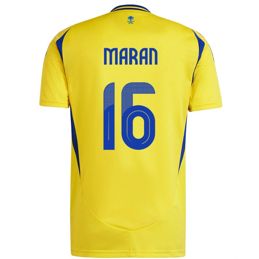 Danxen Kvinder Mohammed Maran #16 Gul Blå Hjemmebane Spillertrøjer 2024/25 Trøje T-Shirt