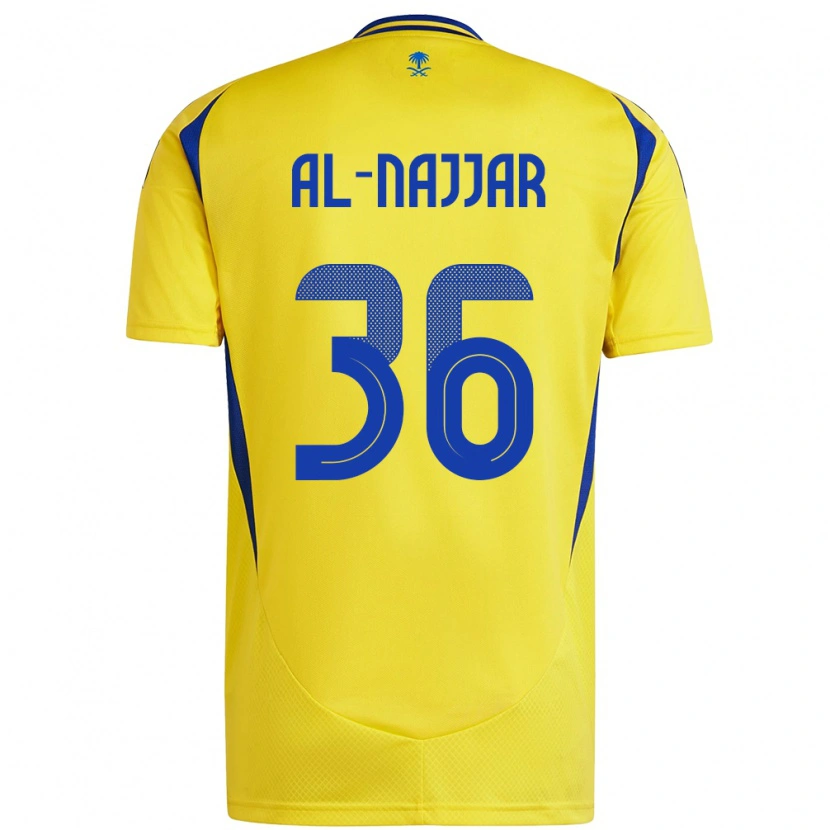 Danxen Kvinder Raghed Al-Najjar #36 Gul Blå Hjemmebane Spillertrøjer 2024/25 Trøje T-Shirt