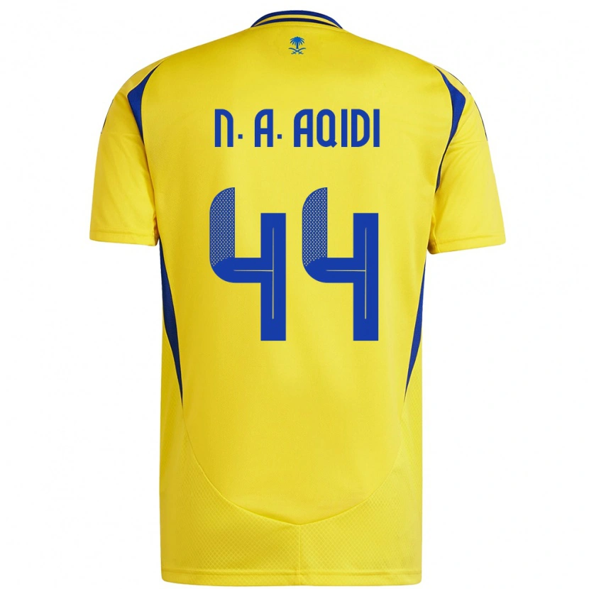 Danxen Kvinder Nawaf Al-Aqidi #44 Gul Blå Hjemmebane Spillertrøjer 2024/25 Trøje T-Shirt