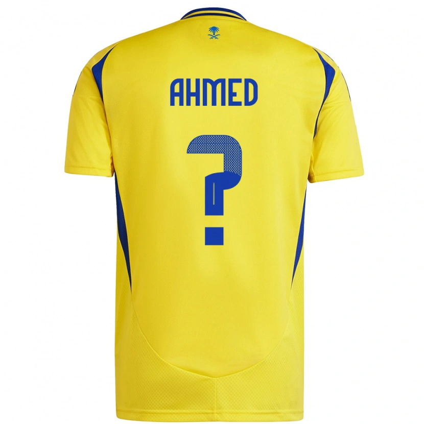 Danxen Kvinder Al Anood Ahmed #0 Gul Blå Hjemmebane Spillertrøjer 2024/25 Trøje T-Shirt