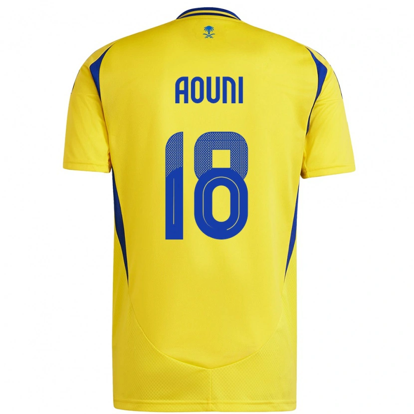Danxen Kvinder Samia Aouni #18 Gul Blå Hjemmebane Spillertrøjer 2024/25 Trøje T-Shirt