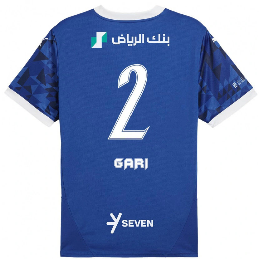 Danxen Kvinder Fatimah Gari #2 Mørkeblå Hvid Hjemmebane Spillertrøjer 2024/25 Trøje T-Shirt