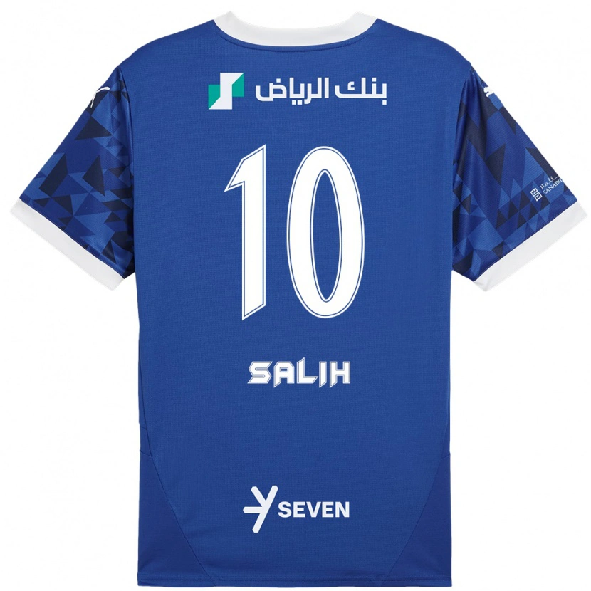 Danxen Kvinder Zakia Salih #10 Mørkeblå Hvid Hjemmebane Spillertrøjer 2024/25 Trøje T-Shirt