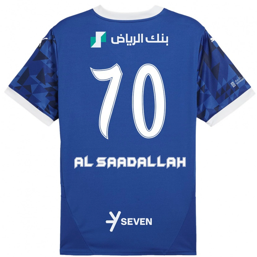 Danxen Kvinder Hessa Al-Saadallah #70 Mørkeblå Hvid Hjemmebane Spillertrøjer 2024/25 Trøje T-Shirt