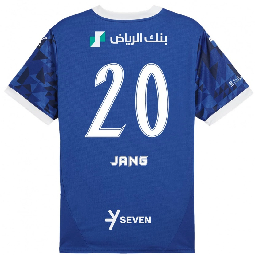 Danxen Kvinder Hyun-Soo Jang #20 Mørkeblå Hvid Hjemmebane Spillertrøjer 2024/25 Trøje T-Shirt