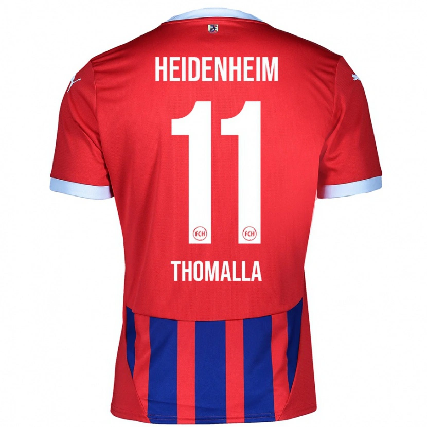 Danxen Kvinder Denis Thomalla #11 Rød Blå Hjemmebane Spillertrøjer 2024/25 Trøje T-Shirt