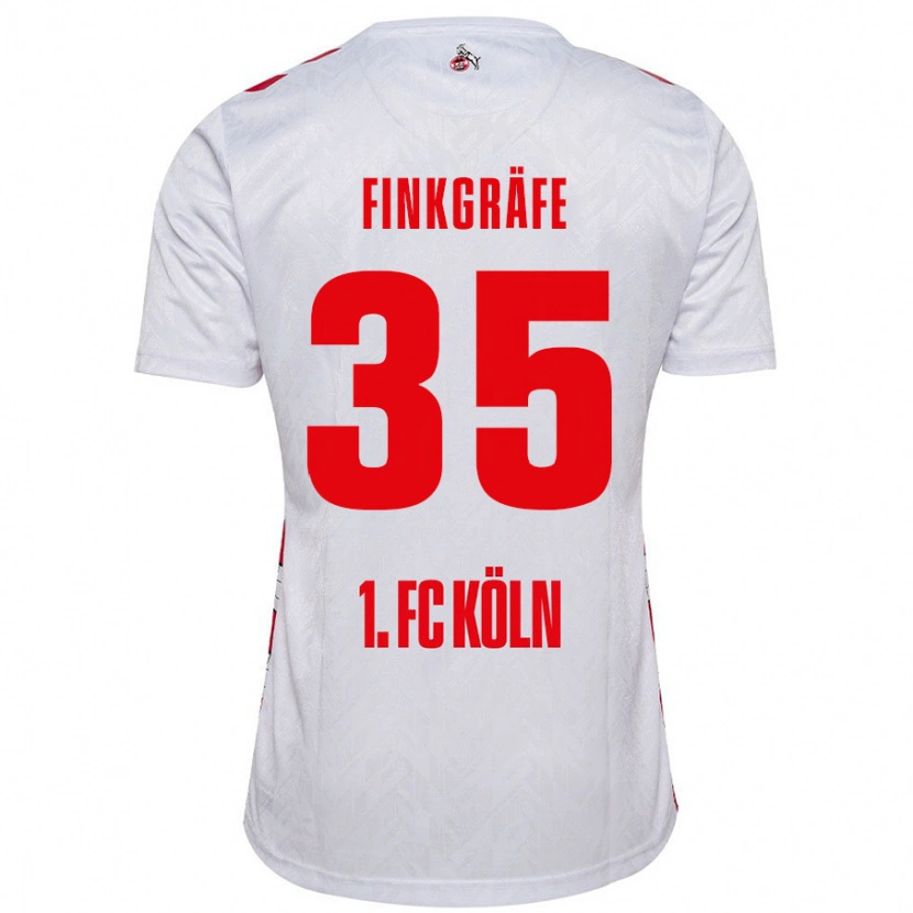 Danxen Kvinder Max Finkgräfe #35 Hvid Rød Hjemmebane Spillertrøjer 2024/25 Trøje T-Shirt