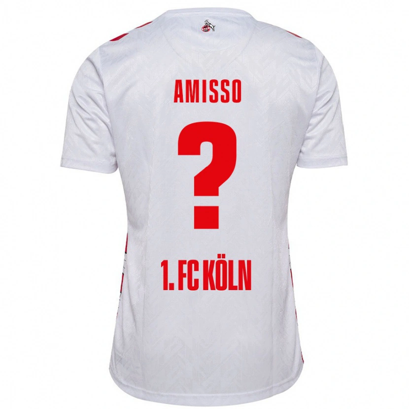 Danxen Kvinder Gabriel Amisso #0 Hvid Rød Hjemmebane Spillertrøjer 2024/25 Trøje T-Shirt