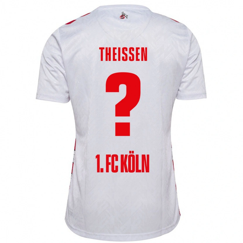 Danxen Kvinder Jarun Theißen #0 Hvid Rød Hjemmebane Spillertrøjer 2024/25 Trøje T-Shirt