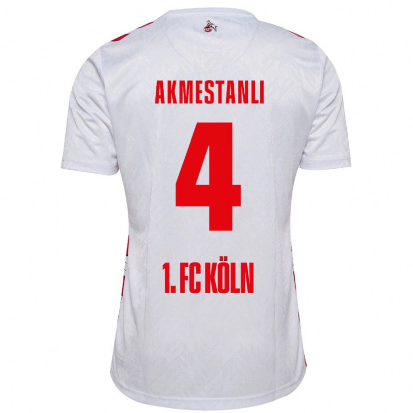 Danxen Kvinder Teoman Akmestanli #4 Hvid Rød Hjemmebane Spillertrøjer 2024/25 Trøje T-Shirt