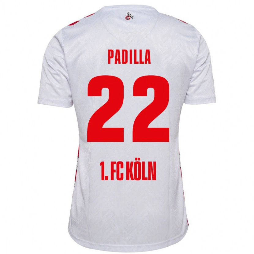 Danxen Kvinder Natalia Padilla #22 Hvid Rød Hjemmebane Spillertrøjer 2024/25 Trøje T-Shirt