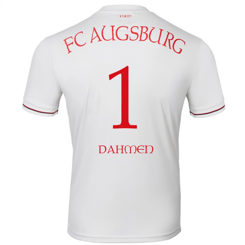 Danxen Kvinder Finn Dahmen #1 Hvid Hjemmebane Spillertrøjer 2024/25 Trøje T-Shirt