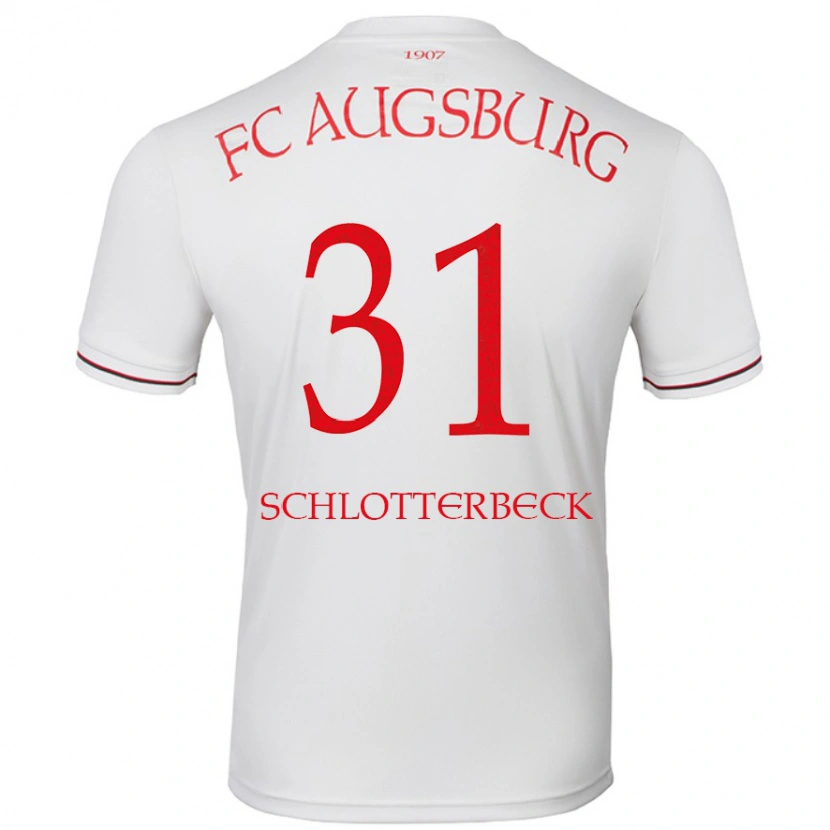 Danxen Kvinder Keven Schlotterbeck #31 Hvid Hjemmebane Spillertrøjer 2024/25 Trøje T-Shirt