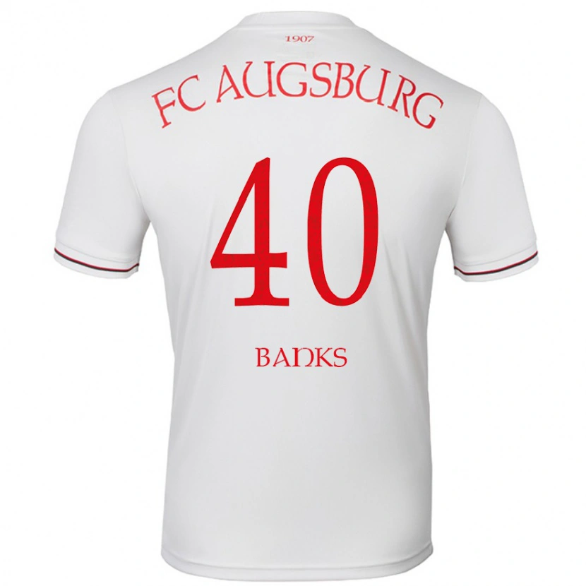 Danxen Kvinder Noahkai Banks #40 Hvid Hjemmebane Spillertrøjer 2024/25 Trøje T-Shirt