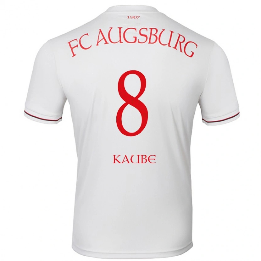 Danxen Kvinder Moritz Kaube #8 Hvid Hjemmebane Spillertrøjer 2024/25 Trøje T-Shirt
