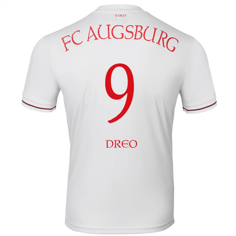 Danxen Kvinder David Dreo #9 Hvid Hjemmebane Spillertrøjer 2024/25 Trøje T-Shirt
