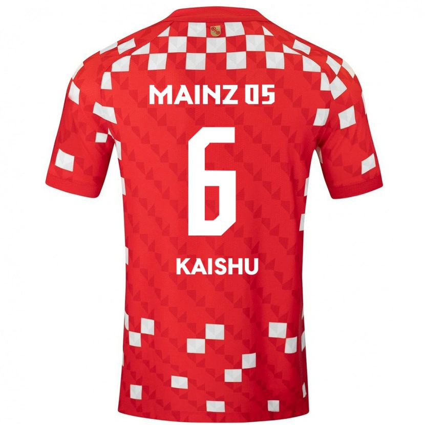 Danxen Kvinder Kaishu Sano #6 Hvid Rød Hjemmebane Spillertrøjer 2024/25 Trøje T-Shirt