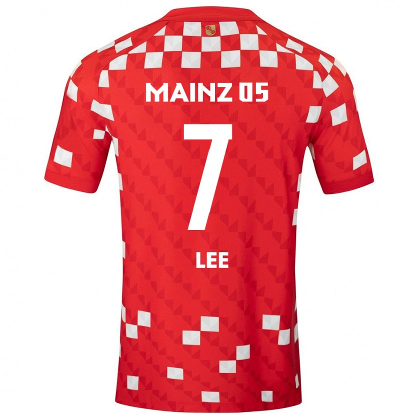 Danxen Kvinder Jae-Sung Lee #7 Hvid Rød Hjemmebane Spillertrøjer 2024/25 Trøje T-Shirt