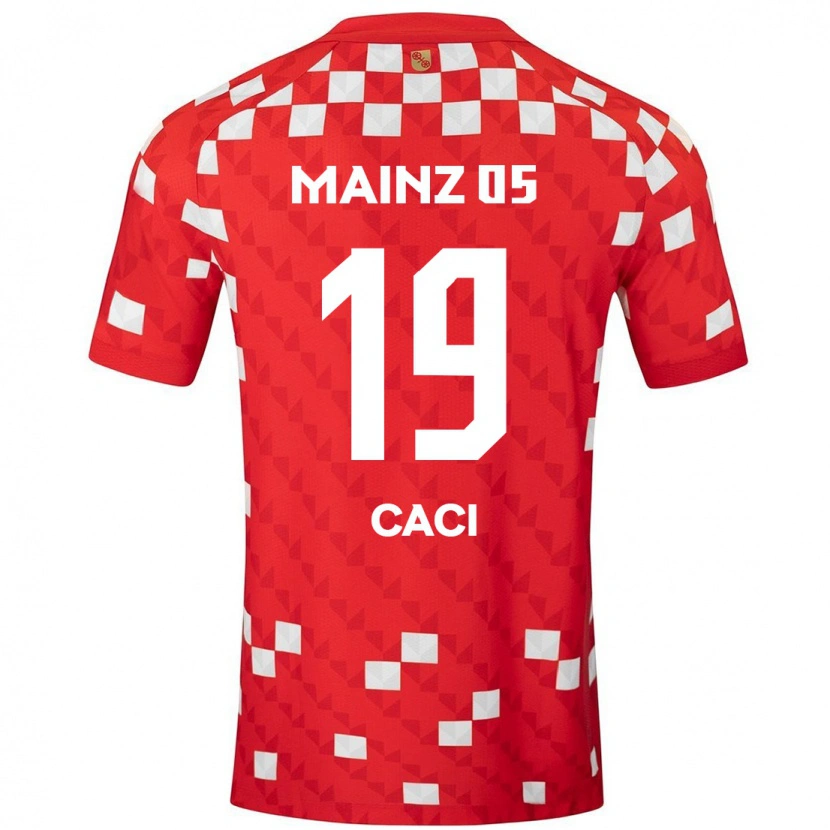 Danxen Kvinder Anthony Caci #19 Hvid Rød Hjemmebane Spillertrøjer 2024/25 Trøje T-Shirt
