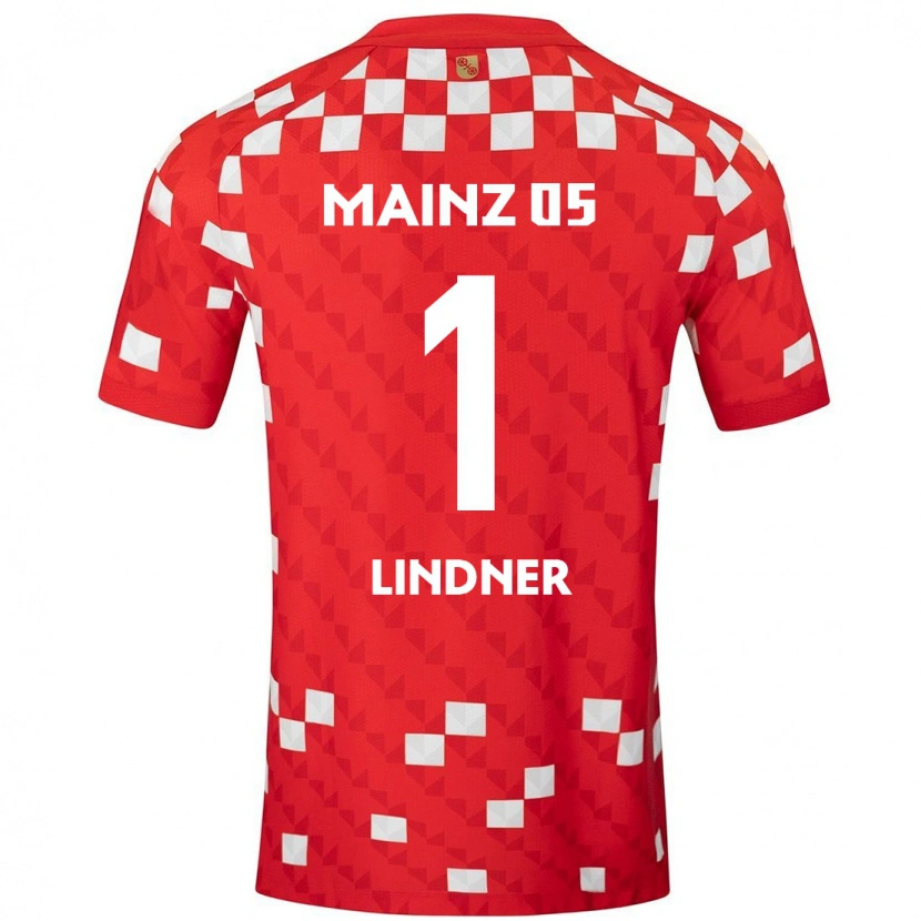 Danxen Kvinder Sophie Lindner #1 Hvid Rød Hjemmebane Spillertrøjer 2024/25 Trøje T-Shirt