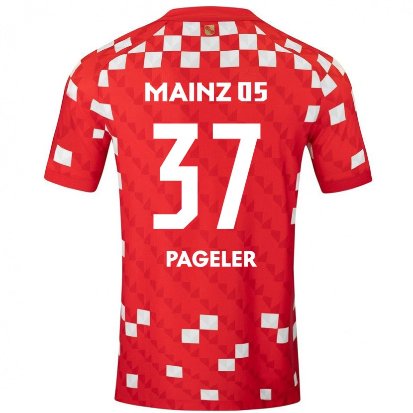 Danxen Kvinder Maja Pageler #37 Hvid Rød Hjemmebane Spillertrøjer 2024/25 Trøje T-Shirt