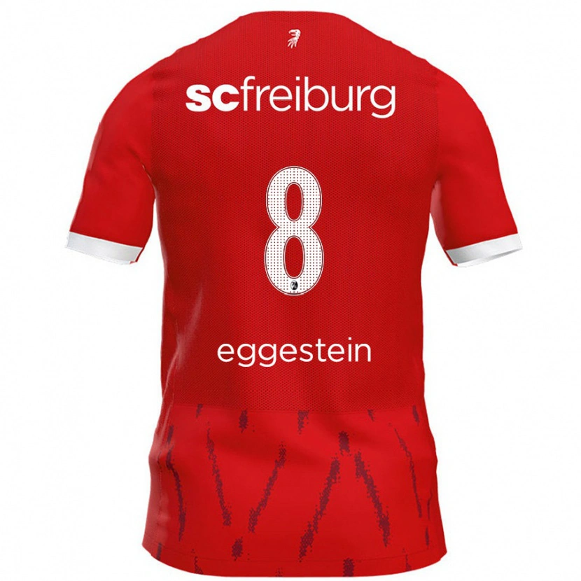 Danxen Kvinder Maximilian Eggestein #8 Rød Hjemmebane Spillertrøjer 2024/25 Trøje T-Shirt