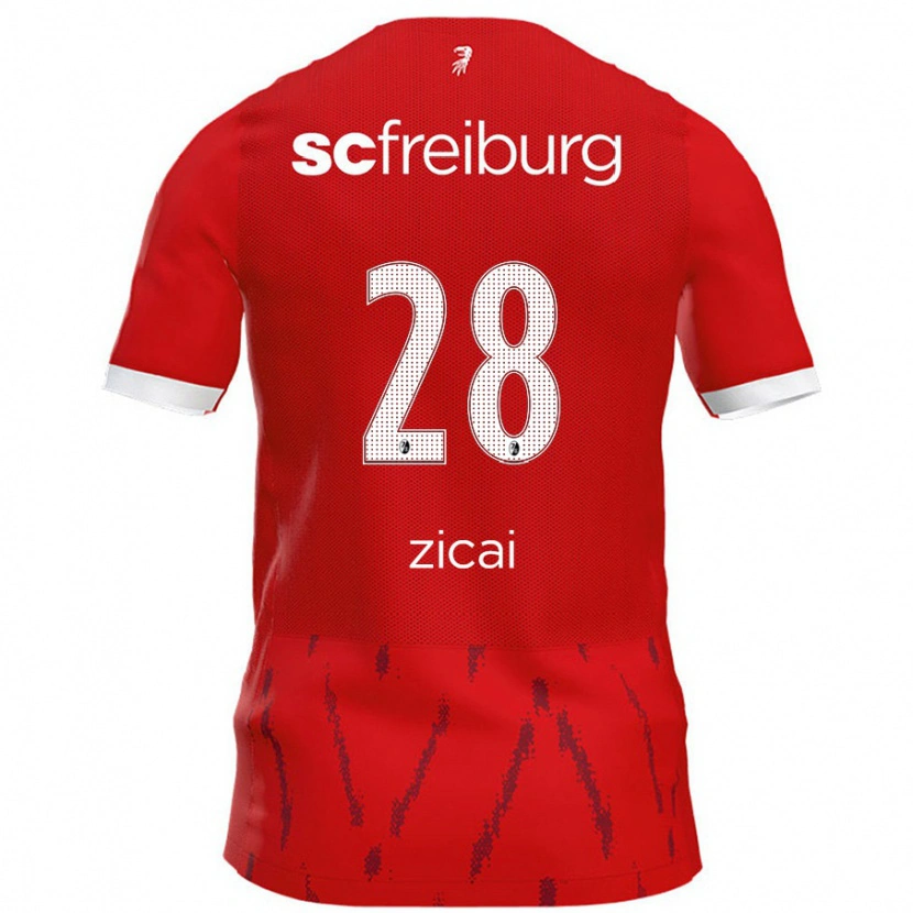 Danxen Kvinder Cora Zicai #28 Rød Hjemmebane Spillertrøjer 2024/25 Trøje T-Shirt