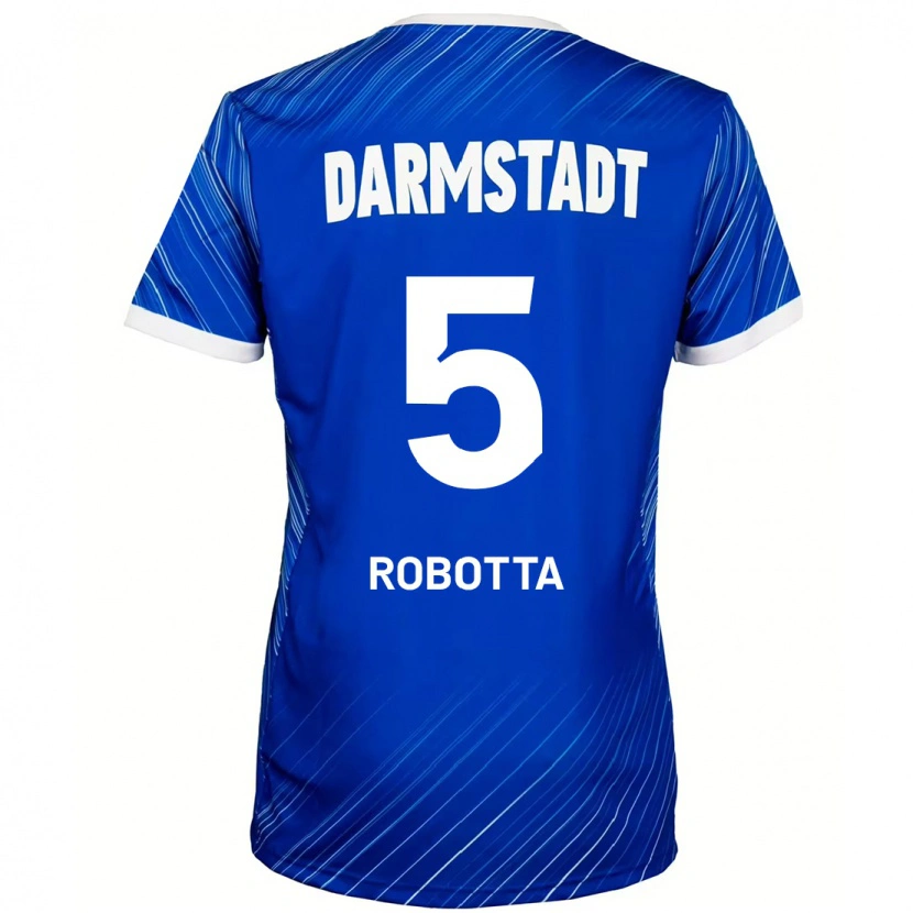 Danxen Kvinder Maurizio Robotta #5 Blå Hvid Hjemmebane Spillertrøjer 2024/25 Trøje T-Shirt