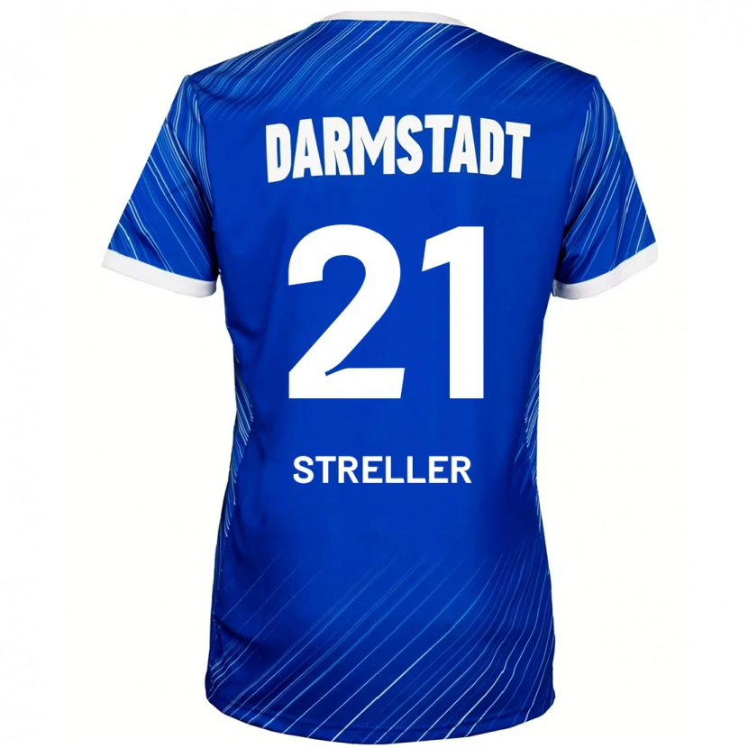 Danxen Kvinder Till Streller #21 Blå Hvid Hjemmebane Spillertrøjer 2024/25 Trøje T-Shirt