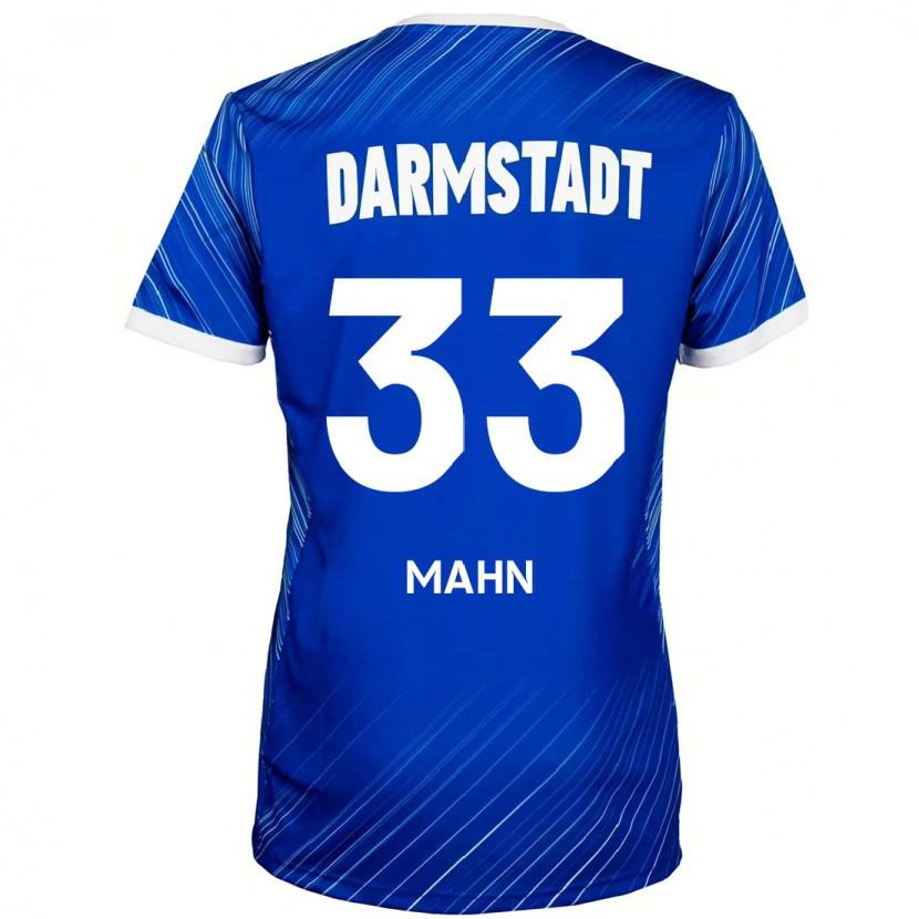 Danxen Kvinder Jeremy Mahn #33 Blå Hvid Hjemmebane Spillertrøjer 2024/25 Trøje T-Shirt
