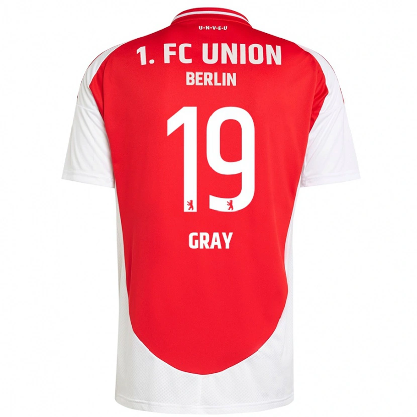 Danxen Kvinder Mekhi Gray #19 Rød Hvid Hjemmebane Spillertrøjer 2024/25 Trøje T-Shirt