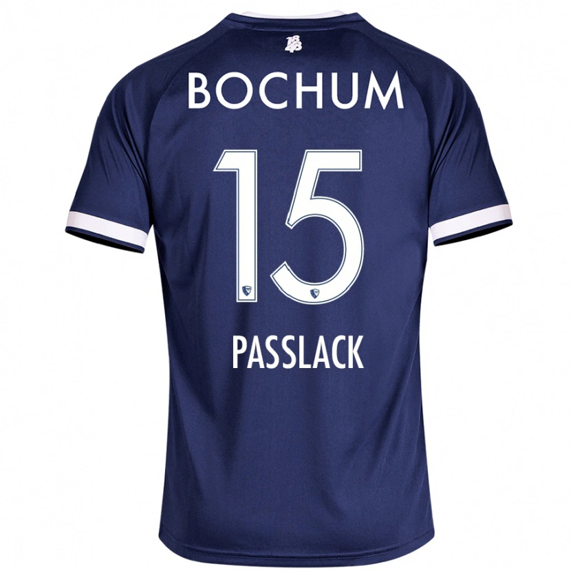 Danxen Kvinder Felix Passlack #15 Mørkeblå Hjemmebane Spillertrøjer 2024/25 Trøje T-Shirt