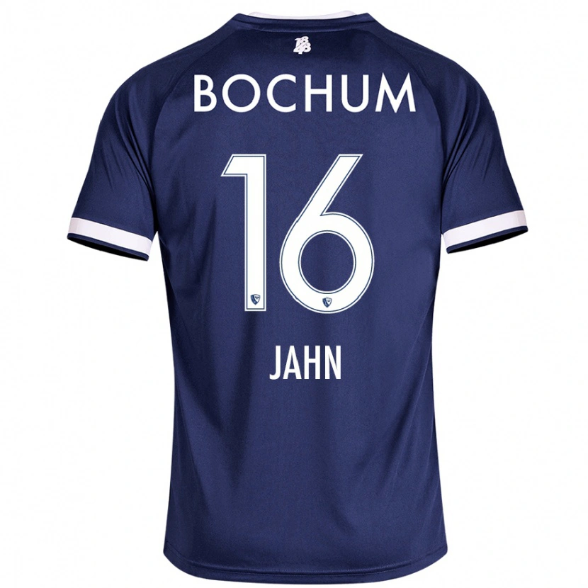 Danxen Kvinder Niklas Jahn #16 Mørkeblå Hjemmebane Spillertrøjer 2024/25 Trøje T-Shirt
