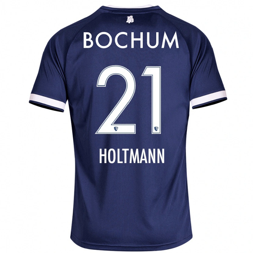 Danxen Kvinder Gerrit Holtmann #21 Mørkeblå Hjemmebane Spillertrøjer 2024/25 Trøje T-Shirt