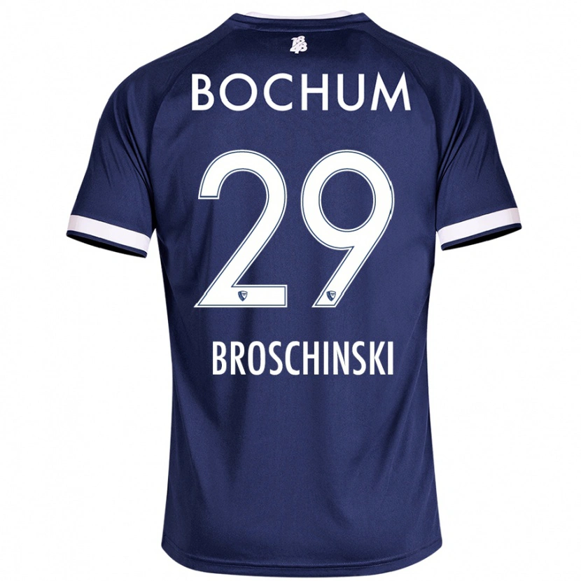 Danxen Kvinder Moritz Broschinski #29 Mørkeblå Hjemmebane Spillertrøjer 2024/25 Trøje T-Shirt