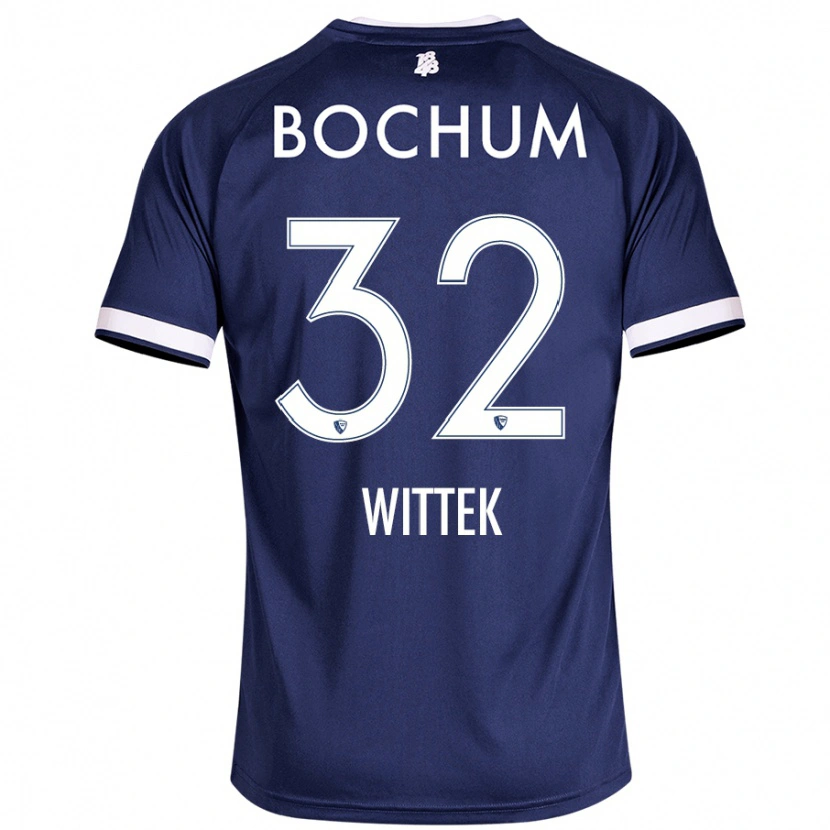 Danxen Kvinder Maximilian Wittek #32 Mørkeblå Hjemmebane Spillertrøjer 2024/25 Trøje T-Shirt