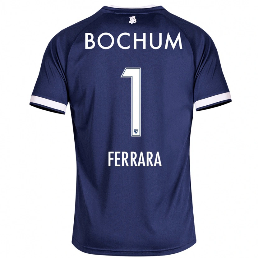 Danxen Kvinder Noah-Ali Ferrara #1 Mørkeblå Hjemmebane Spillertrøjer 2024/25 Trøje T-Shirt