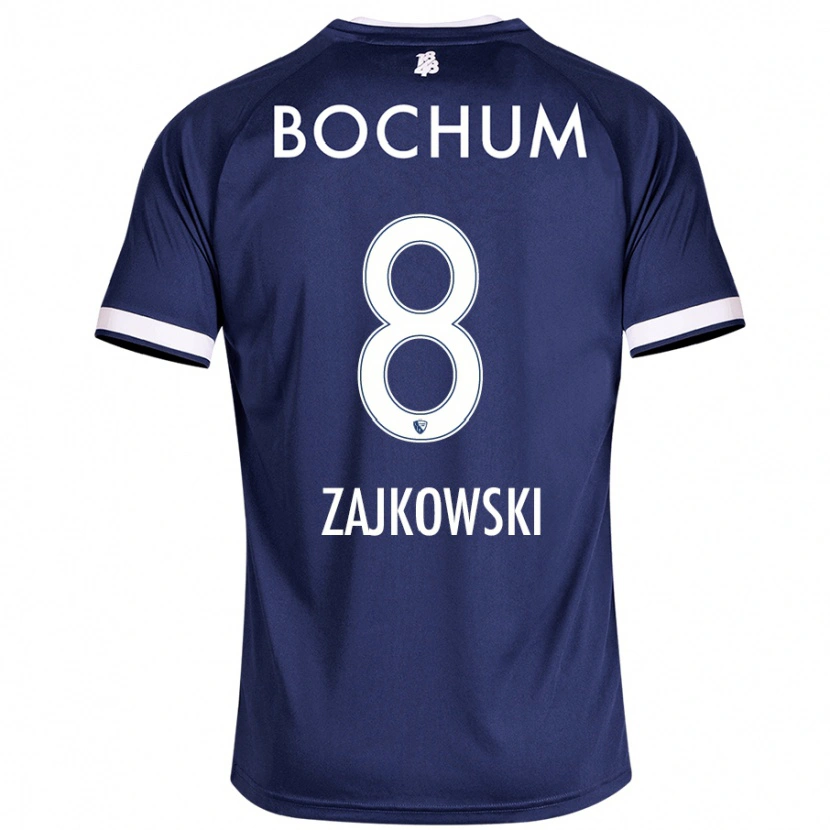Danxen Kvinder Cedric Zajkowski #8 Mørkeblå Hjemmebane Spillertrøjer 2024/25 Trøje T-Shirt