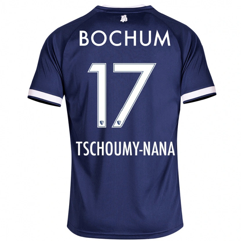 Danxen Kvinder Daryl Tschoumy-Nana #17 Mørkeblå Hjemmebane Spillertrøjer 2024/25 Trøje T-Shirt