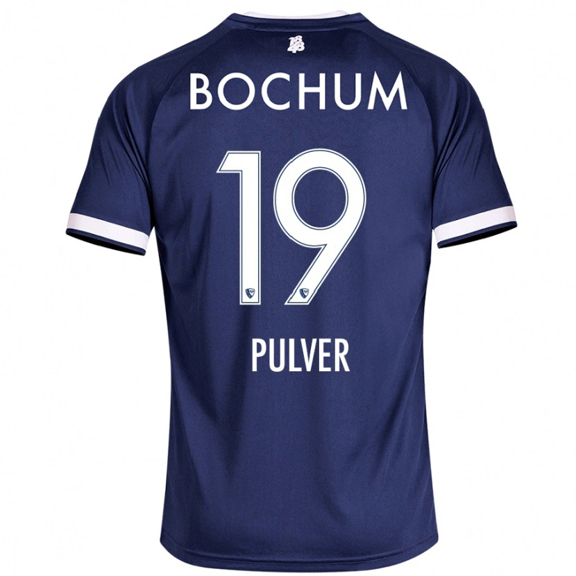 Danxen Kvinder Nico Pulver #19 Mørkeblå Hjemmebane Spillertrøjer 2024/25 Trøje T-Shirt